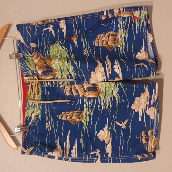 Polo Ralph Lauren Other - Polo Ralph Lauren Swim Trunks Size 36 Boat Pirate Ships